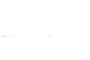 Logo da Rádio ONCB, com o nome da emissora na horizontal. Em letras menores lê-se o slogan "o som de todas as vozes"